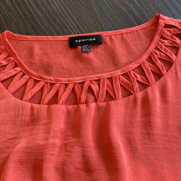 Spence, ladies blouse in size, small in beautiful, vibrant orange. - Picture 3 of 6